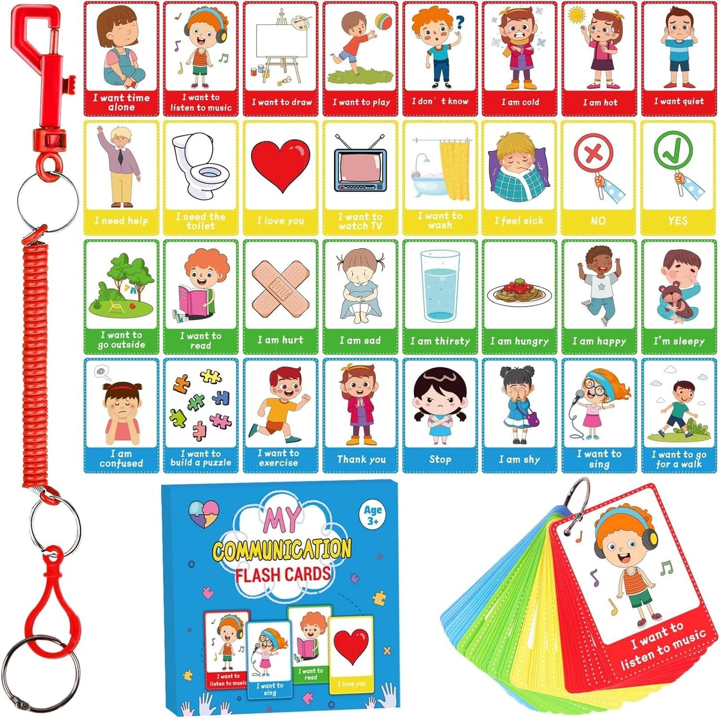 250 Autism Communication Cards – Visual Language Cues