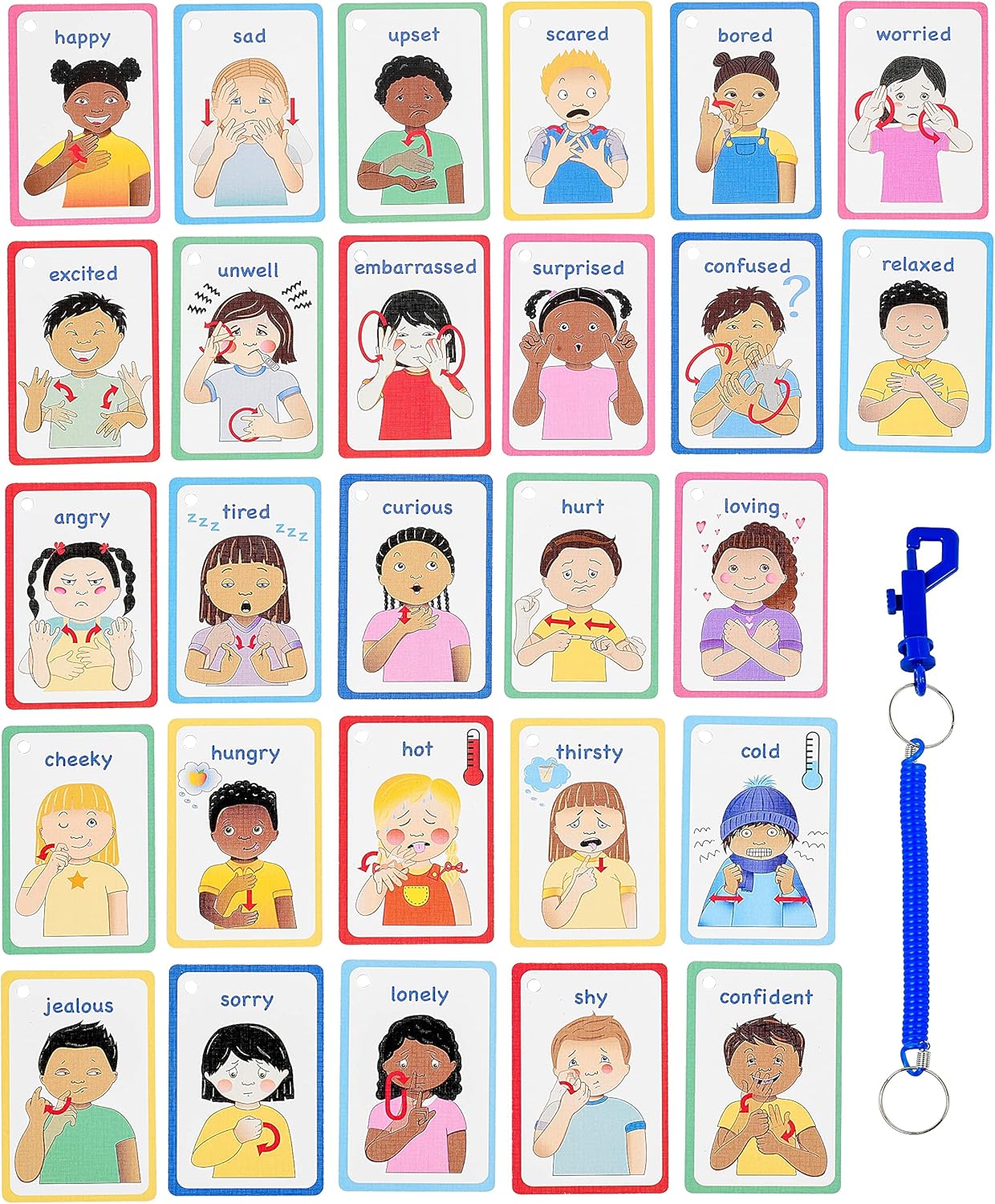 ASL Emotion Cards (250) – Non-Verbal Support